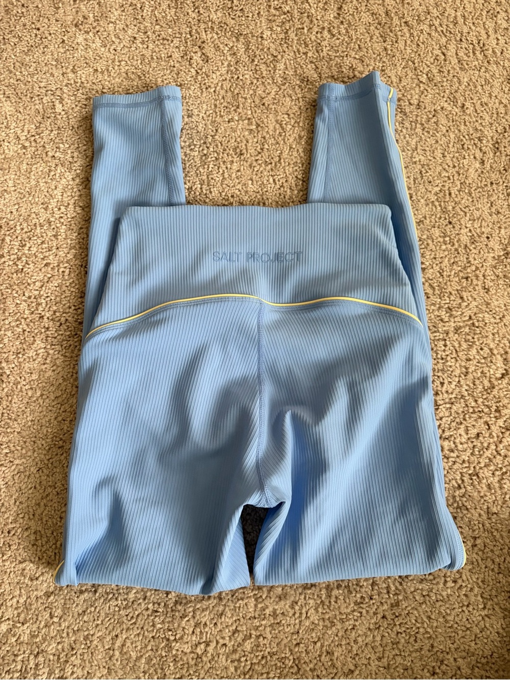 Salt Project Power Piped Ribbed Legging Hydrangea/Buttercup - Picture 3 of 5